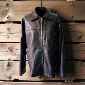 MARK NEW YORK Black Leather  Jacket Size Small